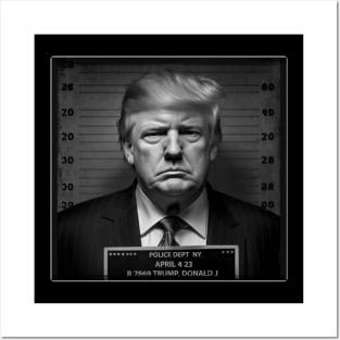 Trump Mugshot Posters and Art